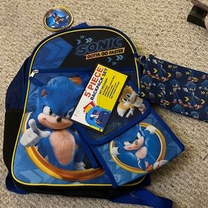 Kids backpack with lunch bag and pencil pouch brand new